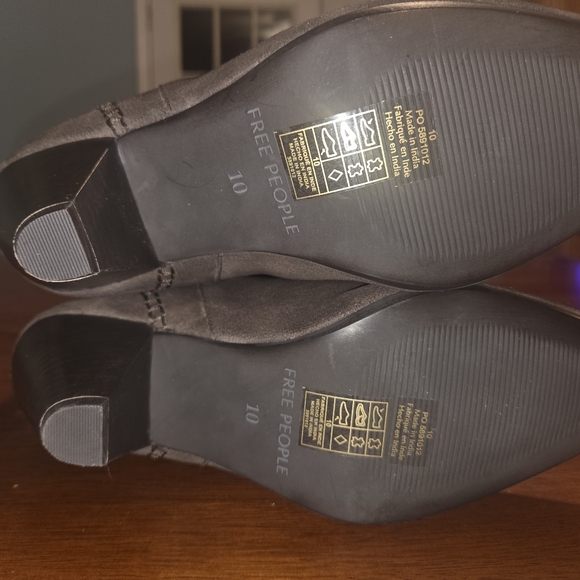 Free People Bridget Belt Slouch Boots In Brown Size 10 - Picture 6 of 6